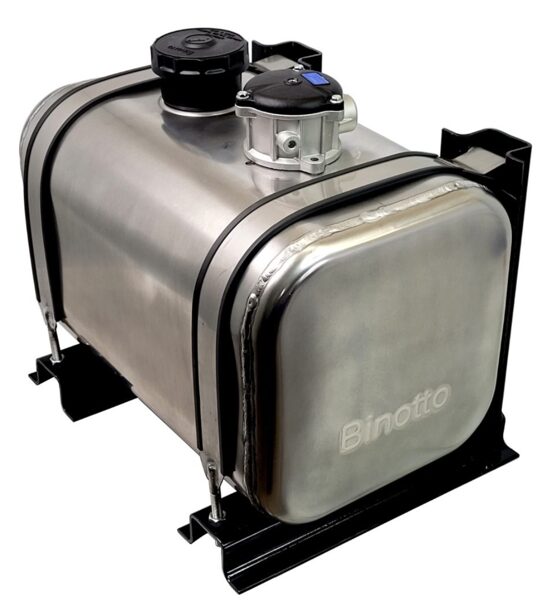 Šoninis aliuminis bakas su filtru BINOTTO 60 L